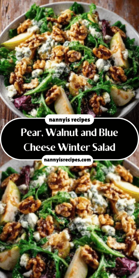 Pear, Walnut and Blue Cheese Winter Salad Recipe Revealed! 7 usa29canva after 2