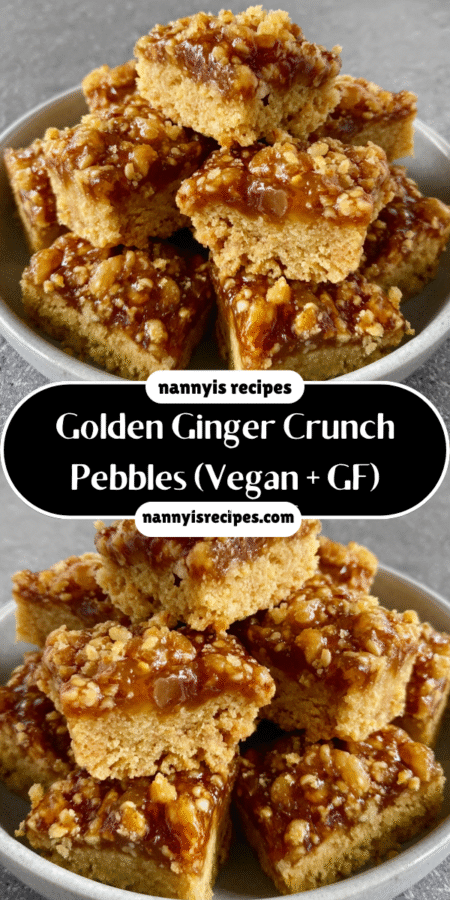 Golden Ginger Crunch Pebbles (Vegan + GF) recipe revealed! 11 10
