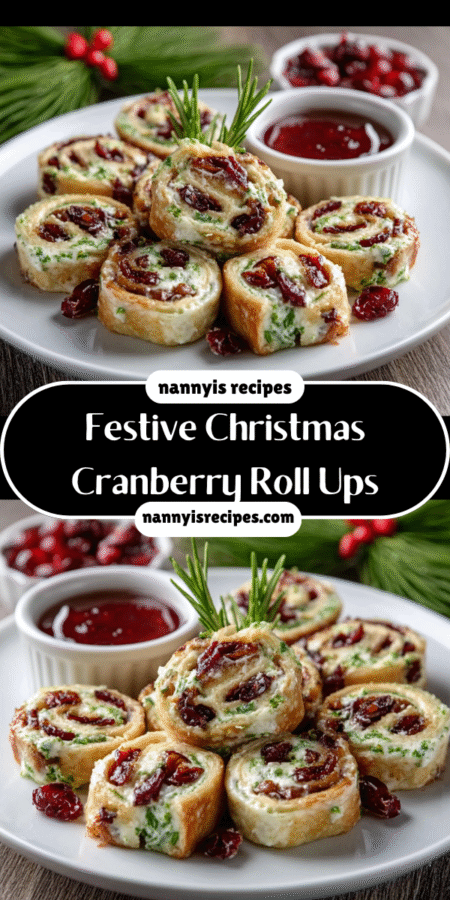 Festive Christmas Cranberry Roll Ups: A Delightful Treat! 7 14 1