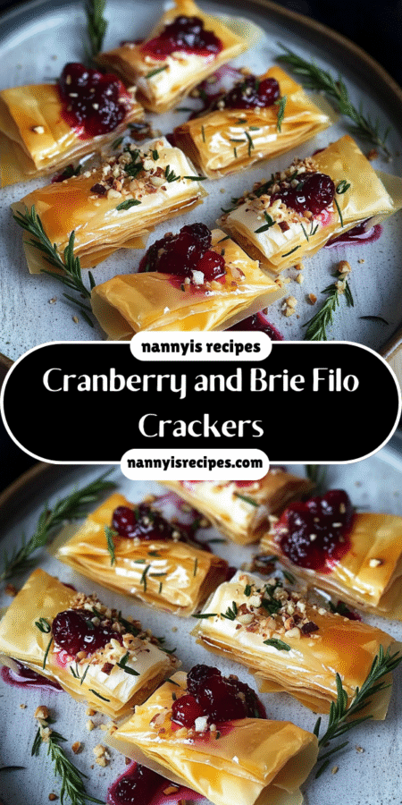 Cranberry and Brie Filo Crackers: A Delicious Treat! 7 14 3