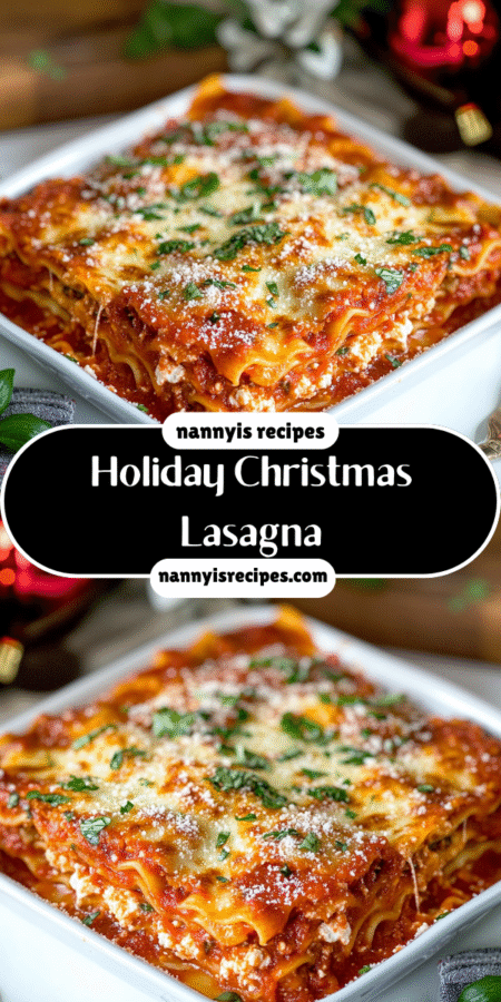 Holiday Christmas Lasagna: A Festive Family Favorite! 7 15 3
