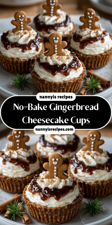 No-Bake Gingerbread Cheesecake Cups: Delightful Treats Await! 7 16 1