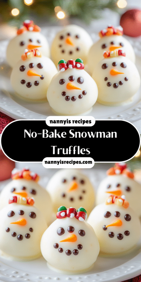 No-Bake Snowman Truffles: Delightful and Easy Treats! 7 17 3