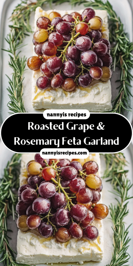 Roasted Grape & Rosemary Feta Garland: A Flavorful Treat! 7 18 2