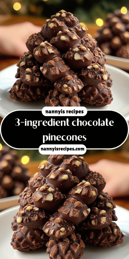 3-ingredient chocolate pinecones that delight everyone! 7 18 3