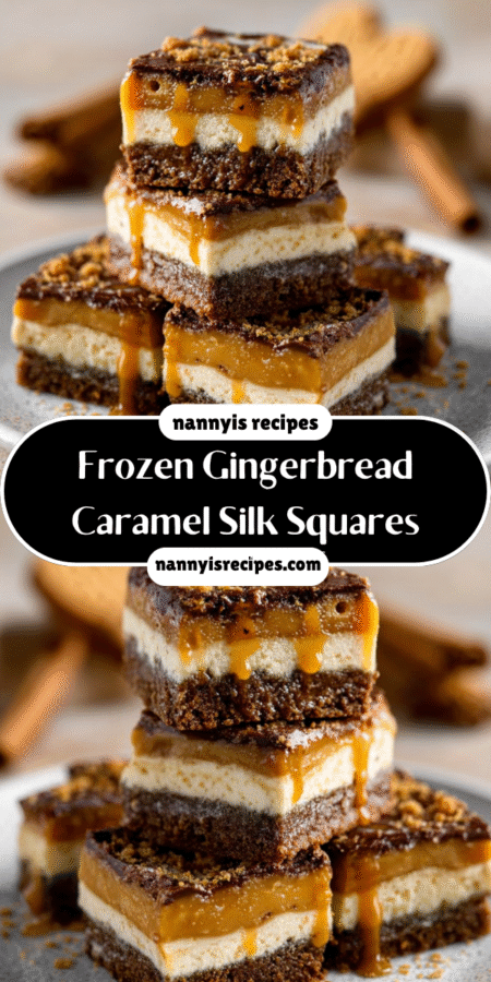 Frozen Gingerbread Caramel Silk Squares delight your taste buds! 7 2