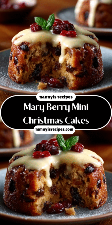 Mary Berry Mini Christmas Cakes make festive treats! 7 20 1