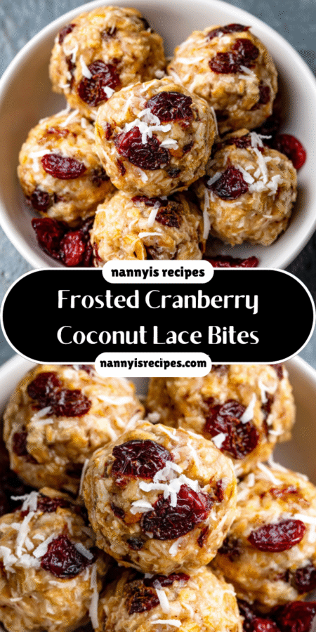 Frosted Cranberry Coconut Lace Bites: A Sweet Delight! 7 20