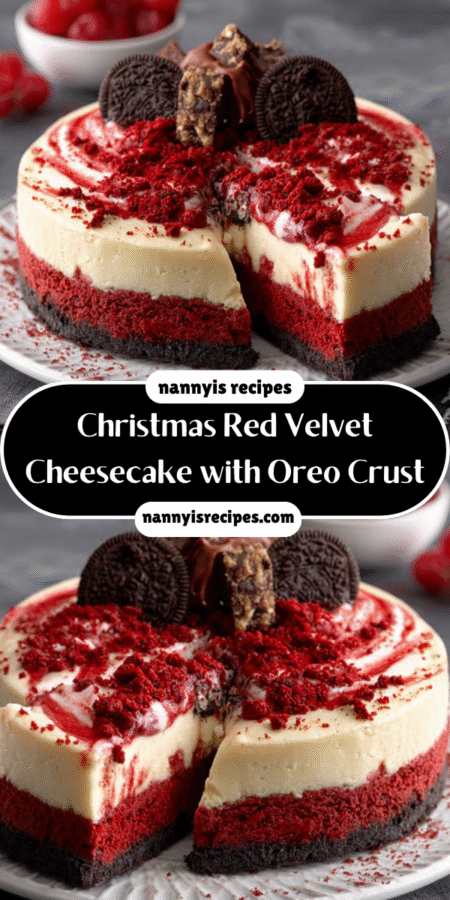 Christmas Red Velvet Cheesecake with Oreo Crust: A Must-Try Delight! 7 22 1