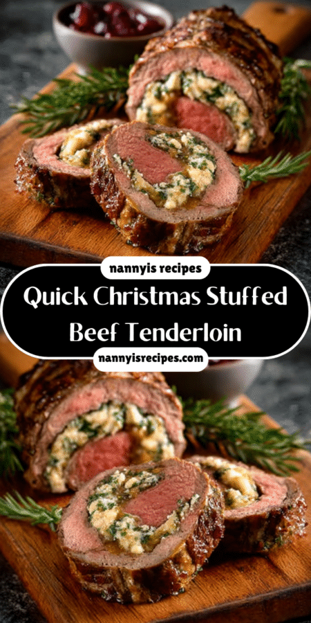 Quick Christmas Stuffed Beef Tenderloin: Delight Guests Easily! 7 23 1