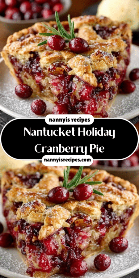 Nantucket Holiday Cranberry Pie is a must-try recipe! 7 25 1