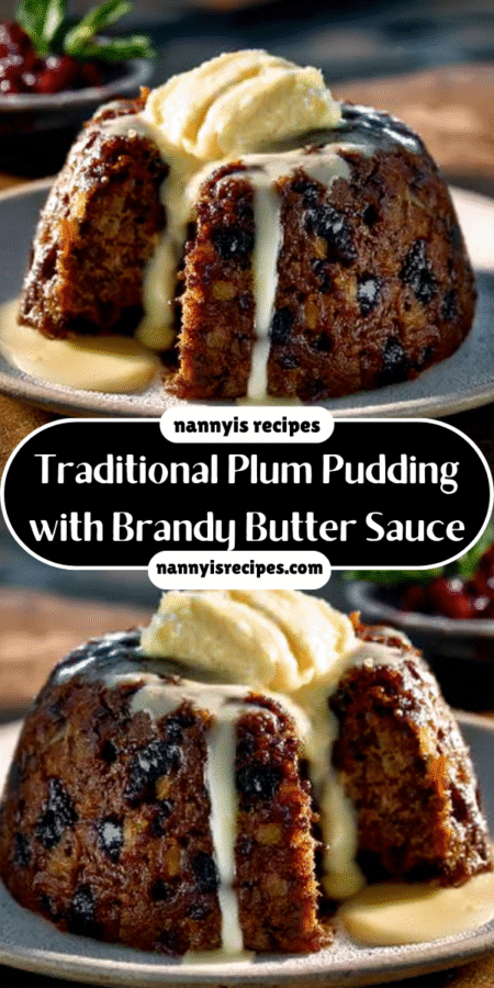 Traditional Plum Pudding with Brandy Butter Sauce Recipe Unveiled! 7 26 1