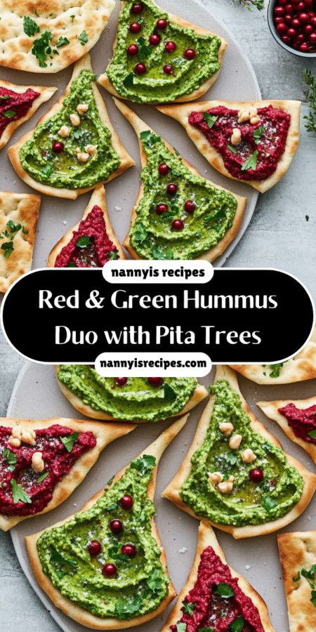 Red & Green Hummus Duo with Pita Trees Will Delight You! 7 29