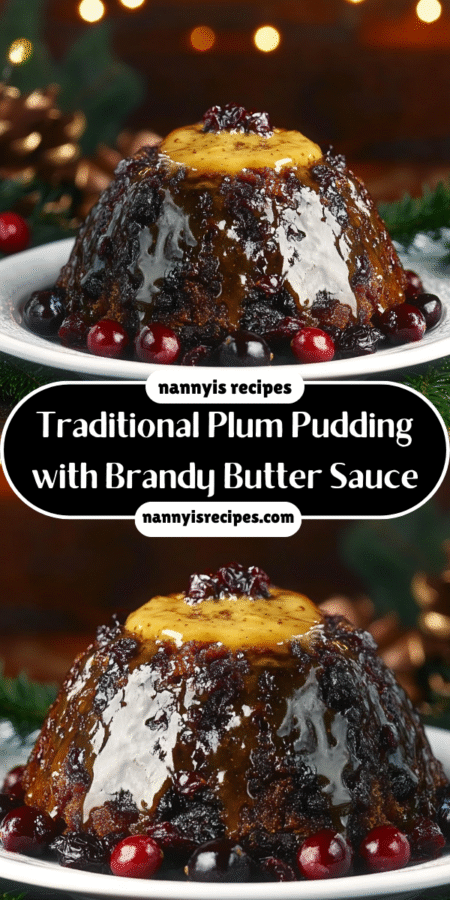 Traditional Plum Pudding with Brandy Butter Sauce made easy! 7 3 4