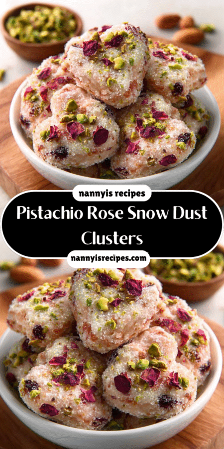 Pistachio Rose Snow Dust Clusters: A Unique Treat Recipe 7 3