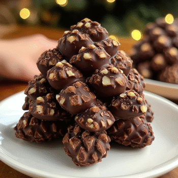 3-ingredient chocolate pinecones