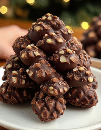 3-ingredient chocolate pinecones