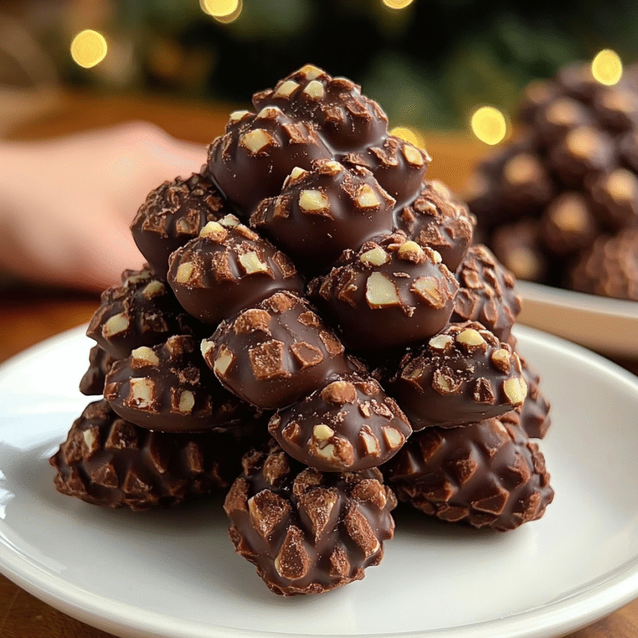 3-ingredient chocolate pinecones that delight everyone! 6 3-ingredient chocolate pinecones