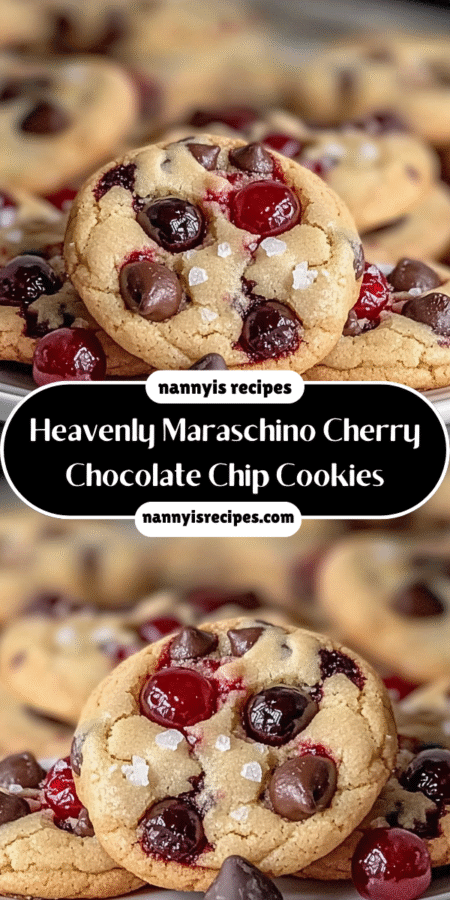 Heavenly Maraschino Cherry Chocolate Chip Cookies Delight! 7 4 2