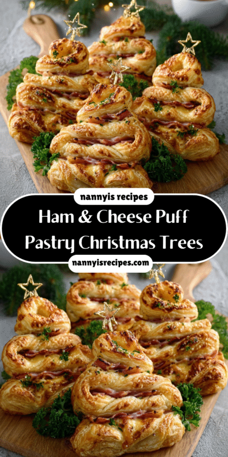 Ham & Cheese Puff Pastry Christmas Trees: A Festive Treat! 7 5 1