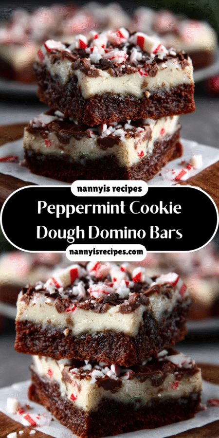 Peppermint Cookie Dough Domino Bars: Your Festive Treat! 7 7