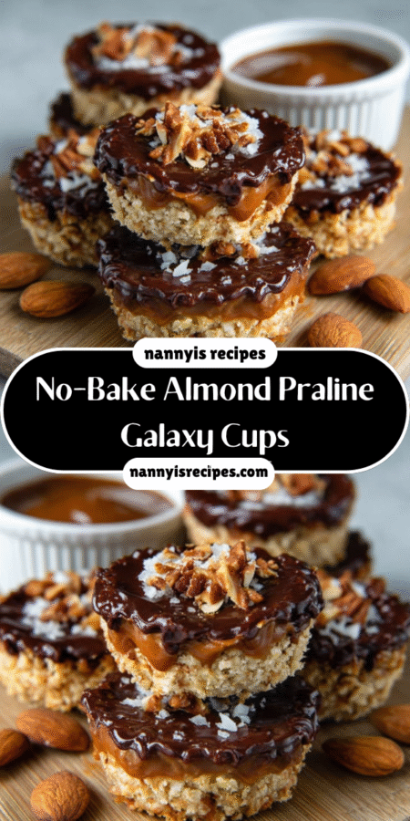 No-Bake Almond Praline Galaxy Cups: A Delightful Treat 7 8
