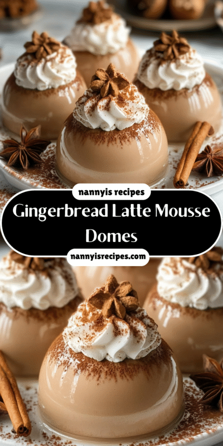 Gingerbread Latte Mousse Domes: Delight in this Seasonal Treat! 7 9 3
