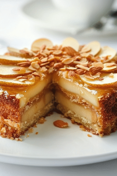 Almond Pear Cake