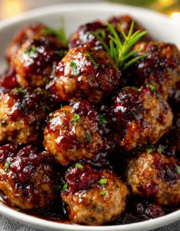 Best Christmas Cranberry Meatballs