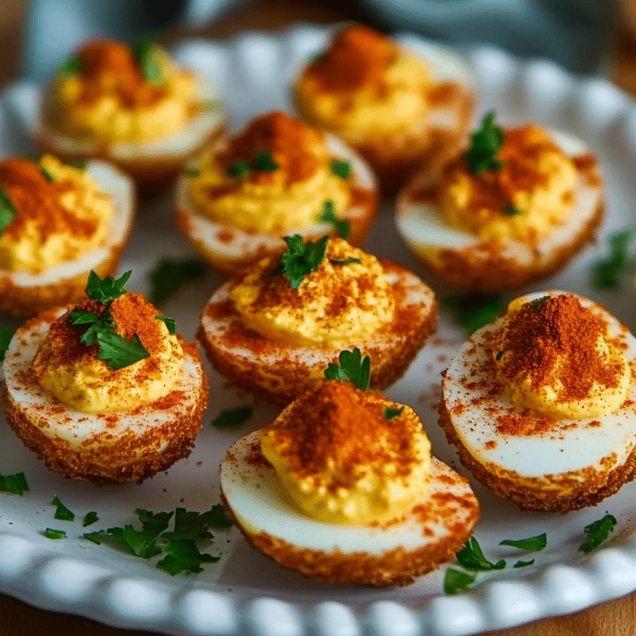 Cajun Style Fried Deviled Eggs: A Crispy Delight Today! 6 Cajun Style Fried Deviled Eggs