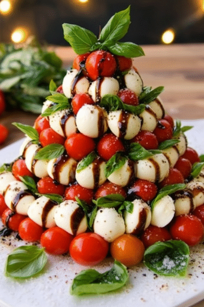 Caprese Christmas Tree