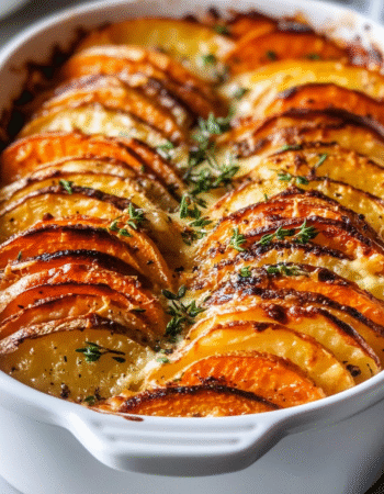 Cheesy Root Vegetable Gratin
