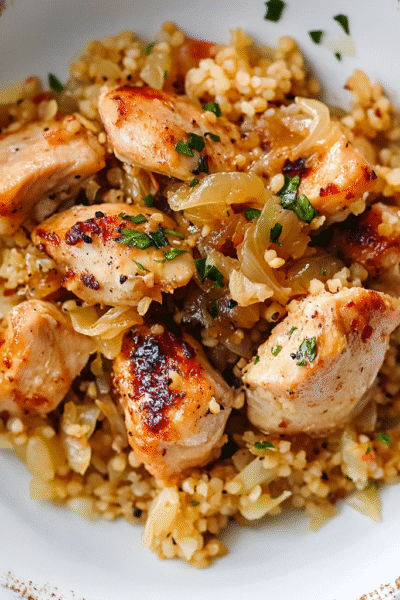 Chicken, Bulgur and Sauerkraut