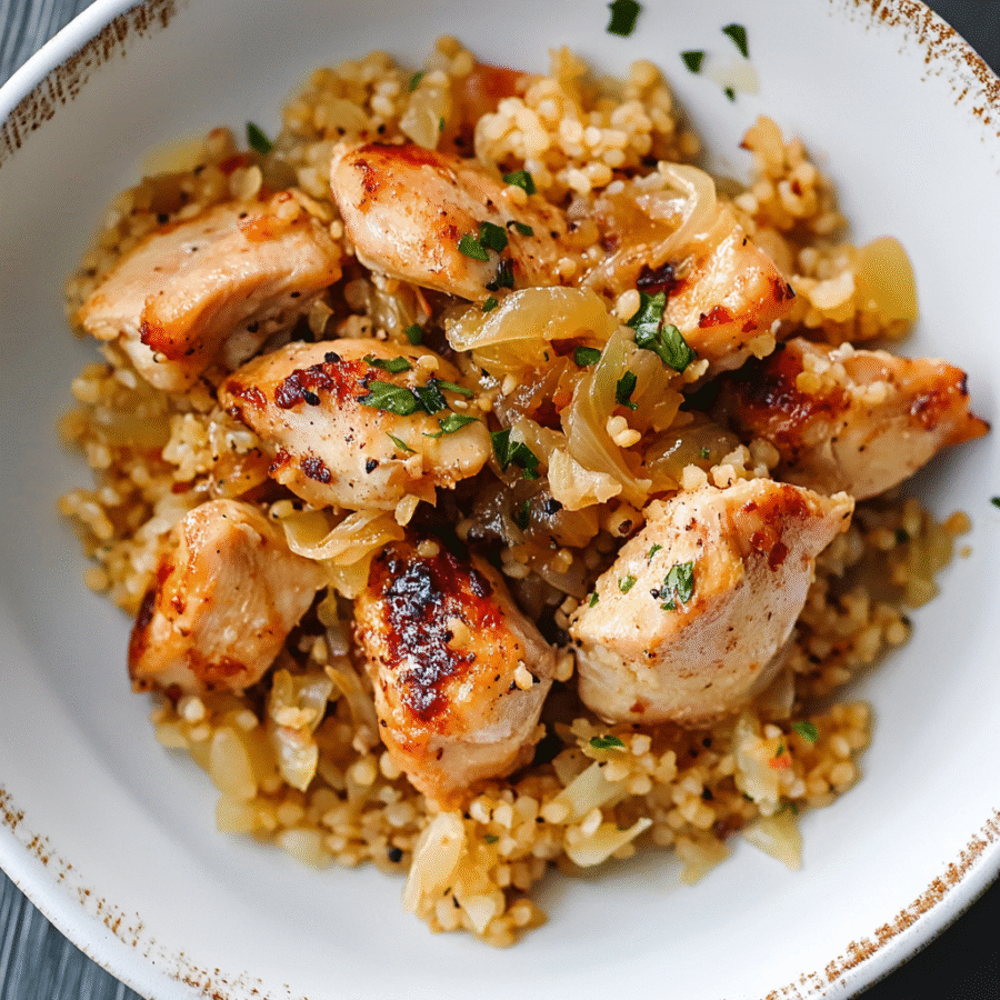 Chicken, Bulgur and Sauerkraut