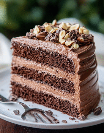 Chocolate Hazelnut Cake with Nutella Frosting