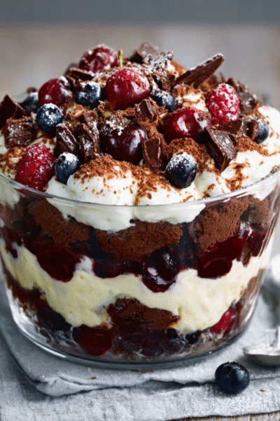 Christmas Black Forest Trifle
