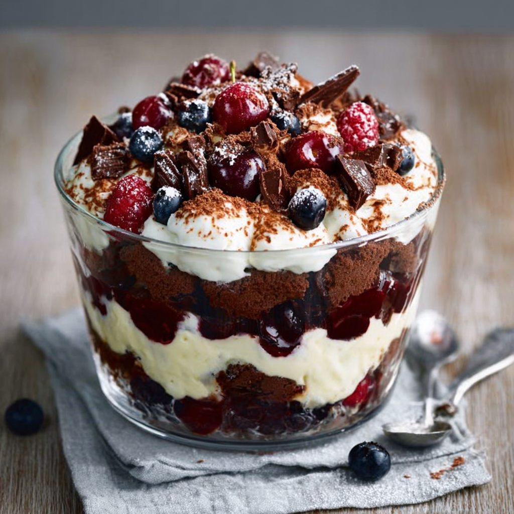 Christmas Black Forest Trifle