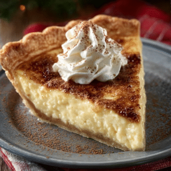 Christmas Eve Cinnamon-Vanilla Custard Pie