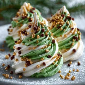 Christmas Tree Meringues