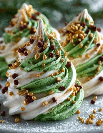 Christmas Tree Meringues