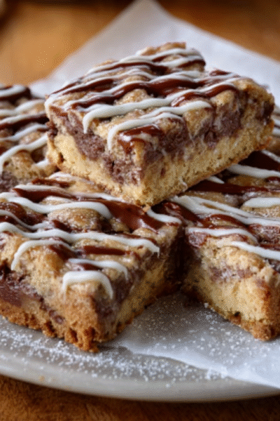 Cinnamon Biscuit Milk Truffle Squares