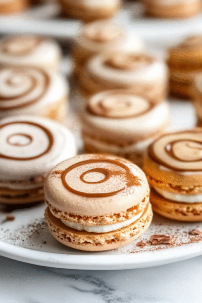 Cinnamon Roll Macarons