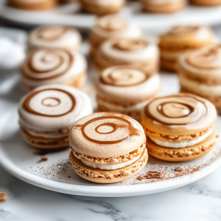 Cinnamon Roll Macarons