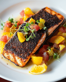 Cocoa Spiced Salmon