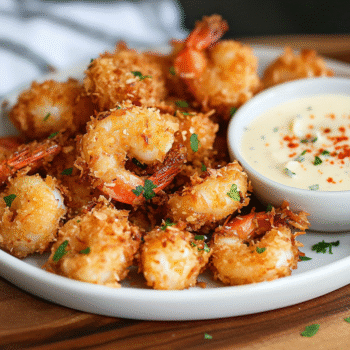 Coconut Shrimp with Creamy Mayo Sauce