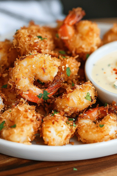 Coconut Shrimp with Creamy Mayo Sauce