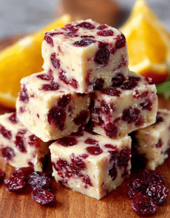 Cranberry Orange Silk Fudge Bites