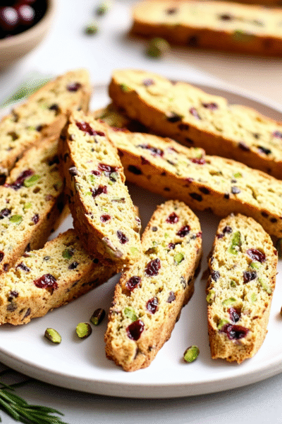 Cranberry Pistachio Biscotti