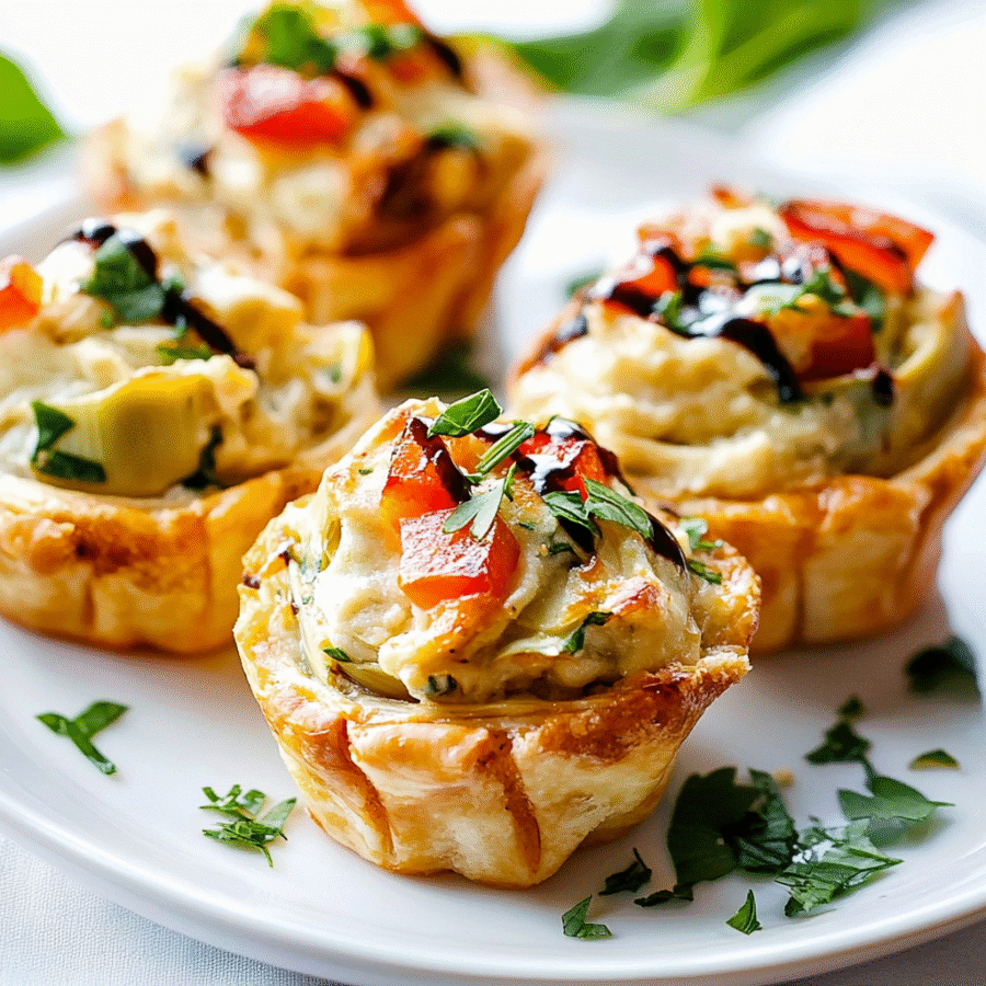 Creamy Artichoke Dip Bites