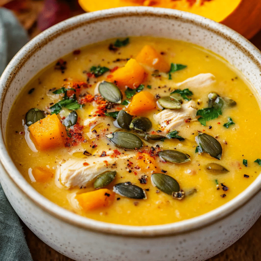 Creamy Chicken Butternut Soup